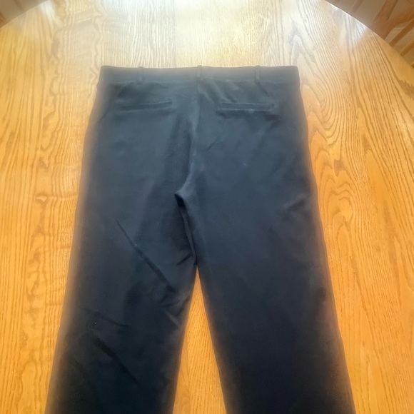 Betabrand XL long yoga dress pants Black Pull On Stretch Knit VGUC *Msurmnts - Picture 3 of 8
